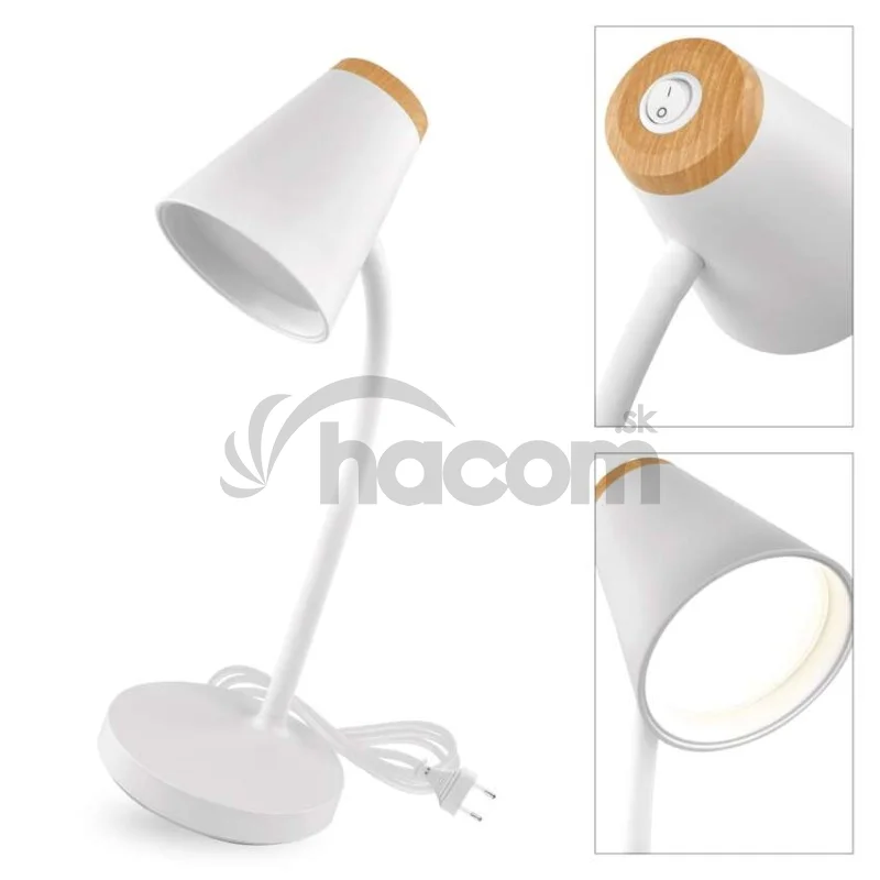 LED stolná lampa TARA, biela