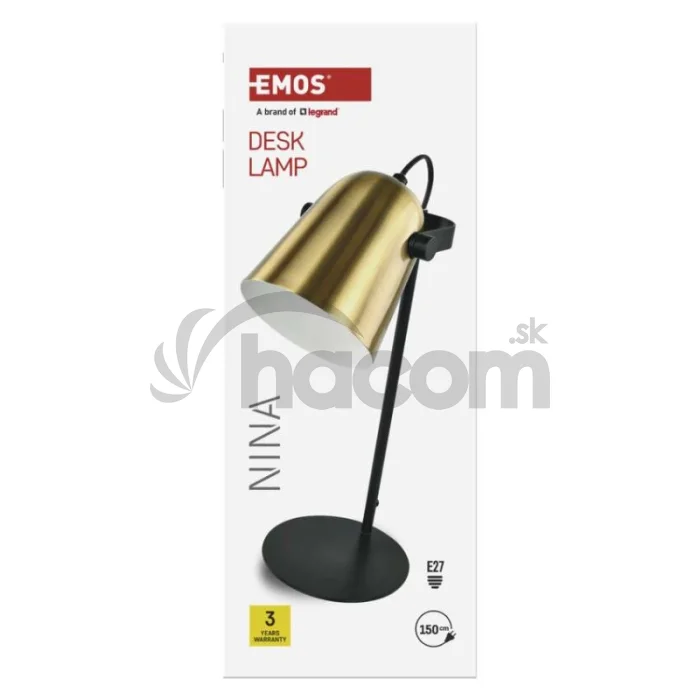 Stolná lampa NINA, zlatá