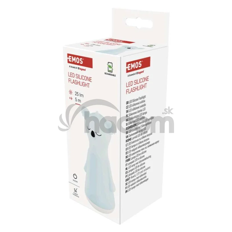 Nabíjacie svietidlo LED s nočným osvetlením P3216, 25 lm, 1200 mAh