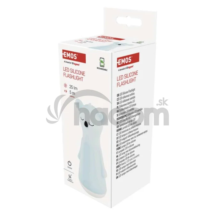 Nabíjacie svietidlo LED s nočným osvetlením P3216, 25 lm, 1200 mAh