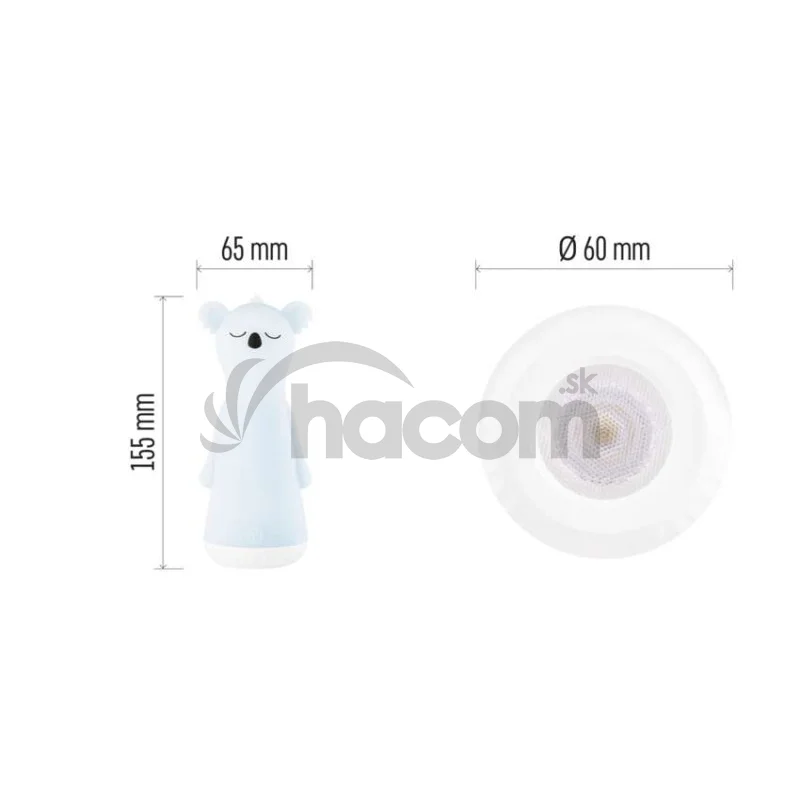 Nabíjacie svietidlo LED s nočným osvetlením P3216, 25 lm, 1200 mAh