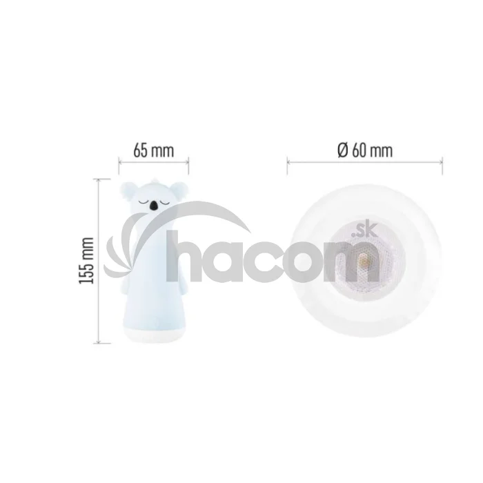 Nabíjacie svietidlo LED s nočným osvetlením P3216, 25 lm, 1200 mAh