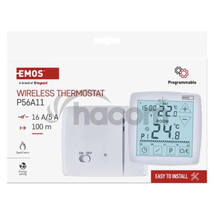 Izbový programovateľný bezdrôtový OpenTherm termostat P56A11