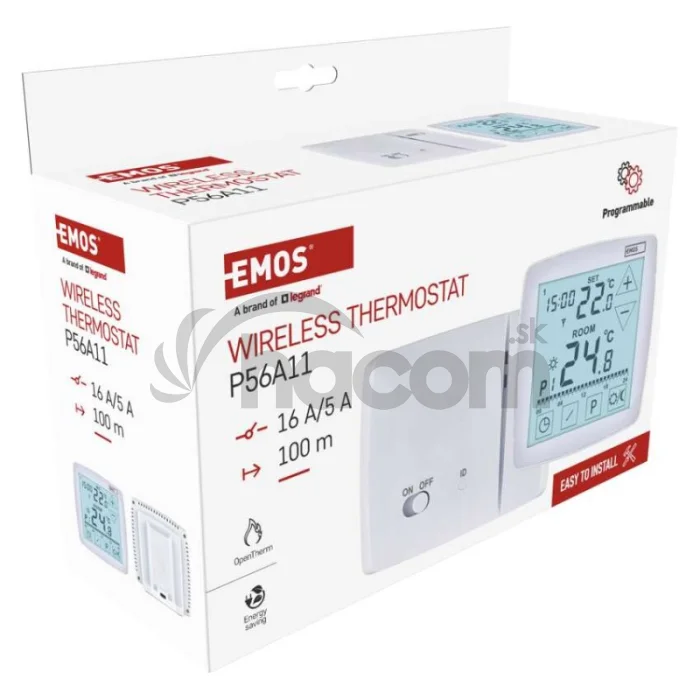 Izbový programovateľný bezdrôtový OpenTherm termostat P56A11