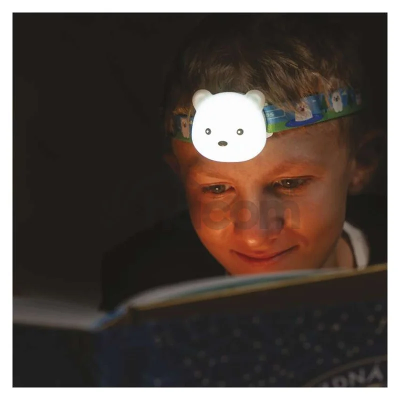 LED nabíjacia čelovka medveď P3543, 80 lm, Li-Pol 500 mAh