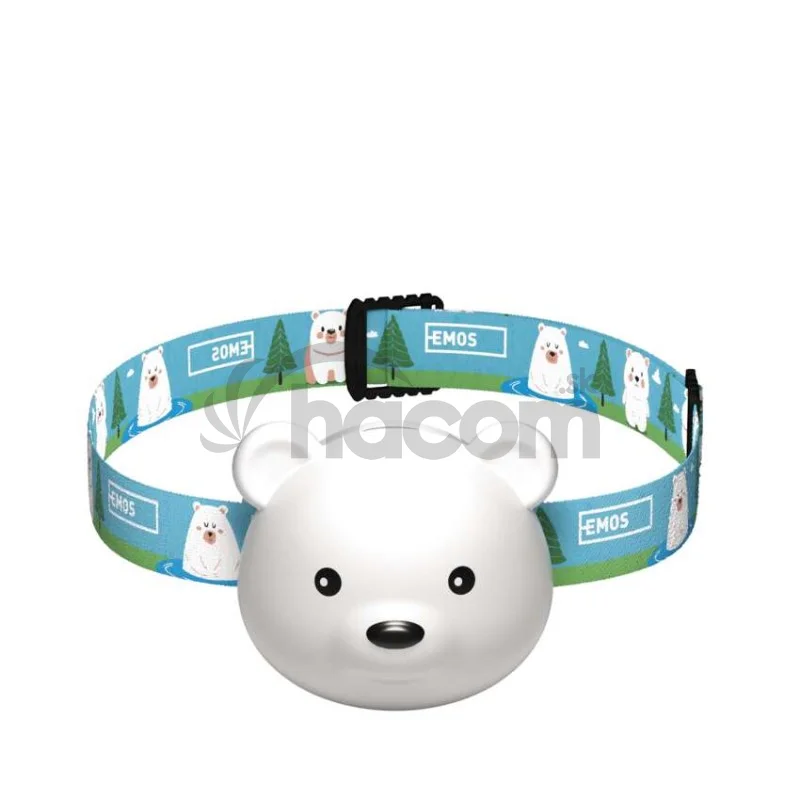 LED nabíjacia čelovka medveď P3543, 80 lm, Li-Pol 500 mAh