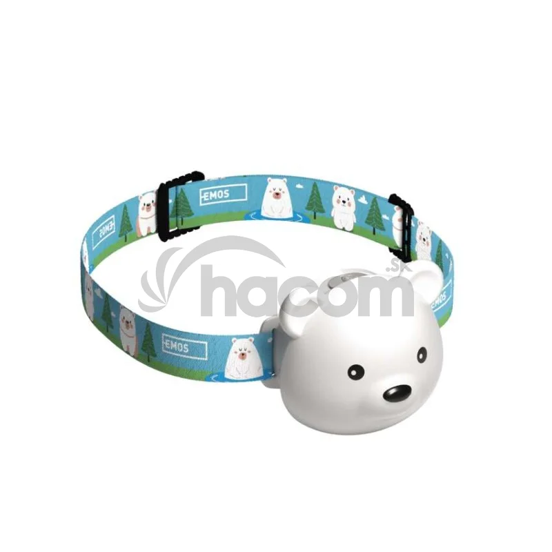 LED nabíjacia čelovka medveď P3543, 80 lm, Li-Pol 500 mAh