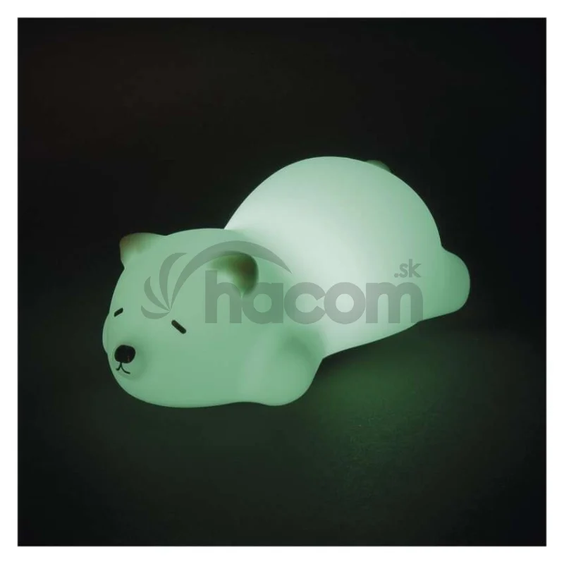 LED nočné svetlo medveď P3325, dobíjateľný