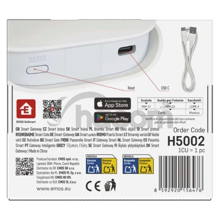 GoSmart Multifunkčná ZigBee brána IP-2000Z s Bluetooth a WiFi