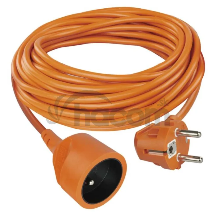 Predlžovací kábel 10 m / 1 zásuvka / oranžový / PVC / 250 V / 1,5 mm2