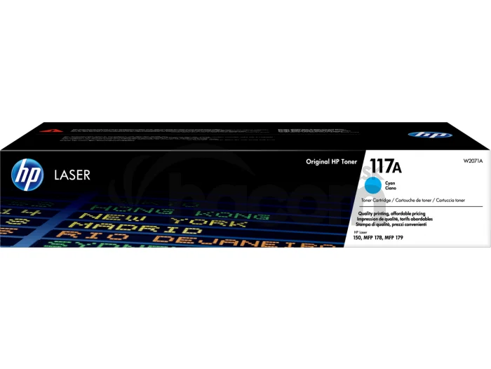 HP 117A Azúrový Laser Toner, W2071A