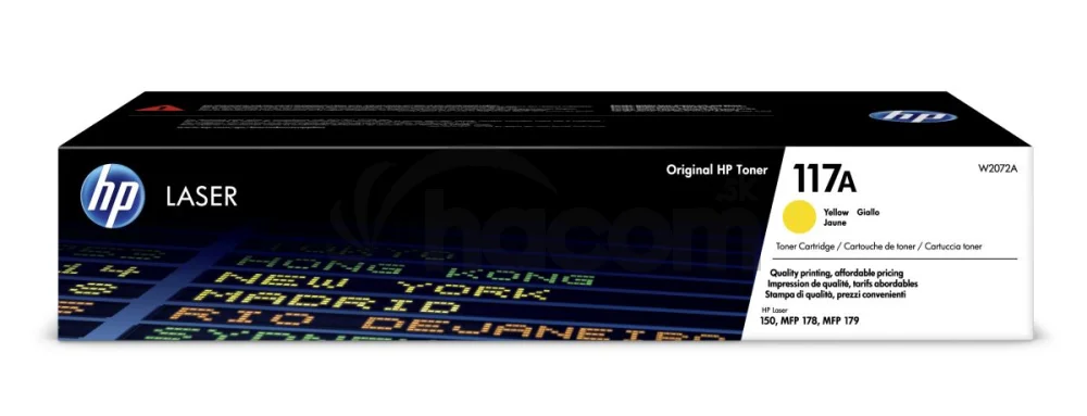 HP 117A Žltý Laser Toner, W2072A