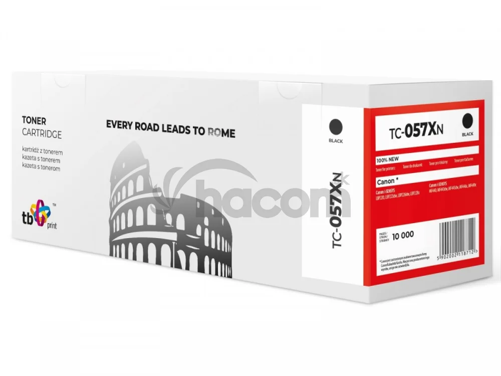 Toner TB kompatibilný s Canon LBP210, CRG 057H, čierny