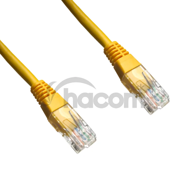 DATACOM Patch cord UTP CAT5E 1,5m žltý