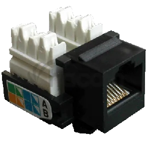 DATACOM Keystone cat5E black UTP