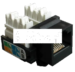 DATACOM Keystone cat5E black UTP