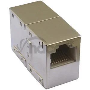 DATACOM Spojka 2 x RJ45 STP Cat5E (silver)