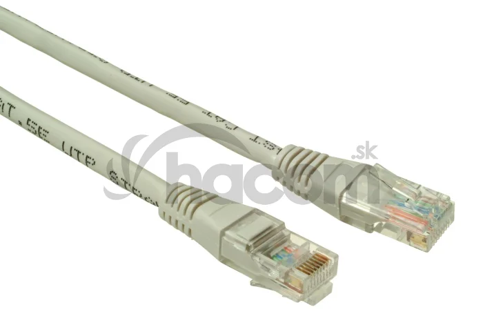 SOLARIX patch kábel CAT5E UTP PVC 1m sivý non-snag proof