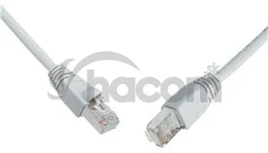 SOLARIX patch kábel CAT6 SFTP PVC 0,5m šedý snag-proof