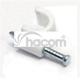 DATACOM Káblová príchytka (6mm) biela 100ks