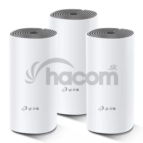 TP-Link AC1200 Whole-home Mesh WiFi System Deco E4 (3-pack), 2x10/100 RJ45
