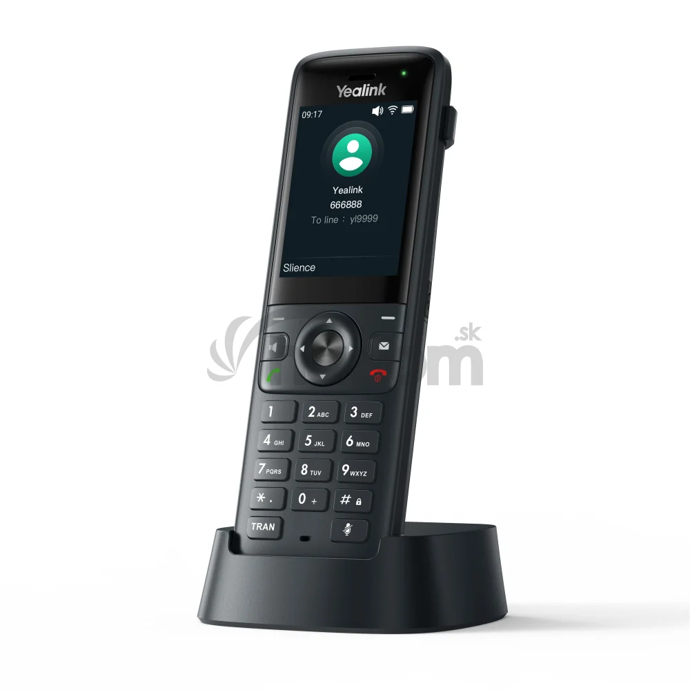 Yealink AX83H Wi-Fi 6 telefón, BT, 2,4", 4 SIP