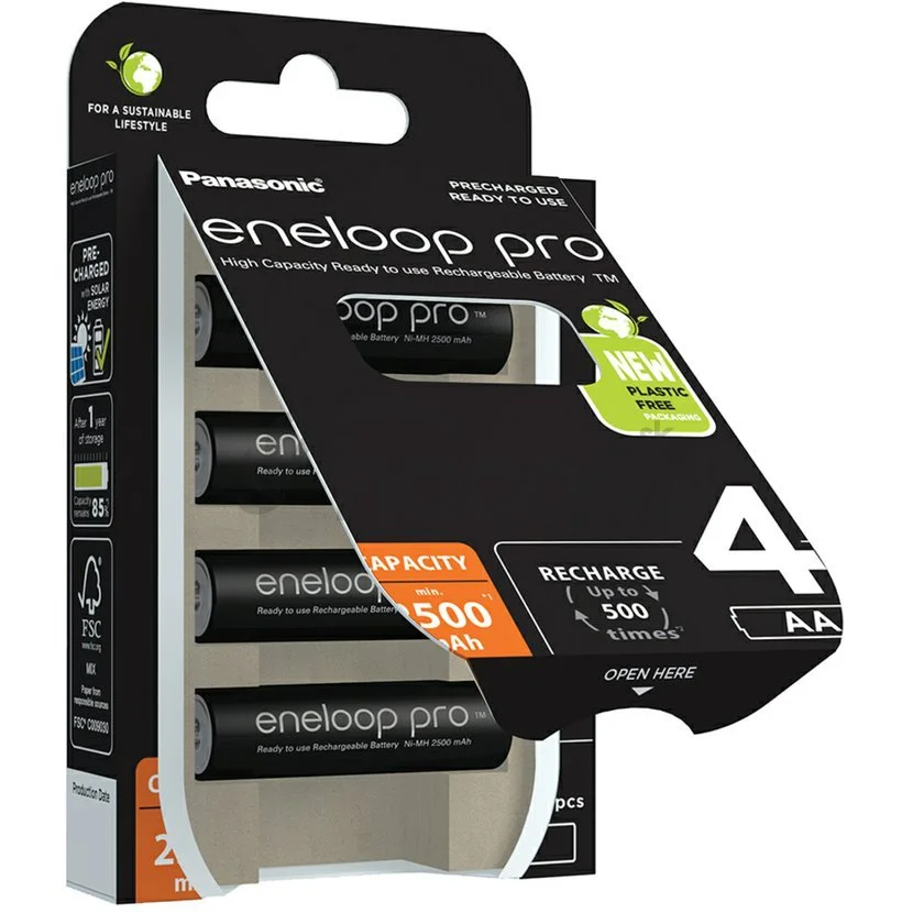 Panasonic Eneloop Pro AA NiMH 1,2 V 2500mAh BL4