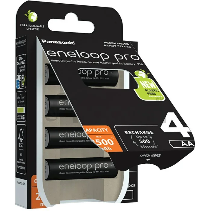 Panasonic Eneloop Pro AA NiMH 1,2 V 2500mAh BL4