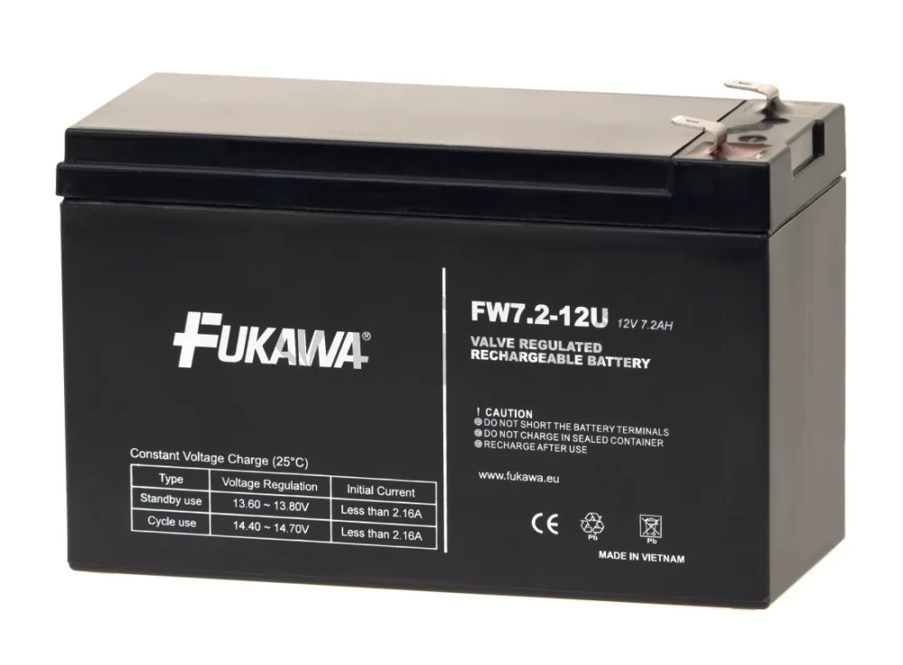Akumulátor FUKAWA FW 7.2-12 F2U (12V 7,2Ah/7Ah)