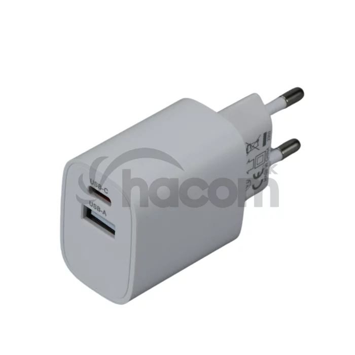 iGET PA20 - napájací adaptér USB-A (10 W) a USB-C (20 W), univerzálny a pre tablety iGET