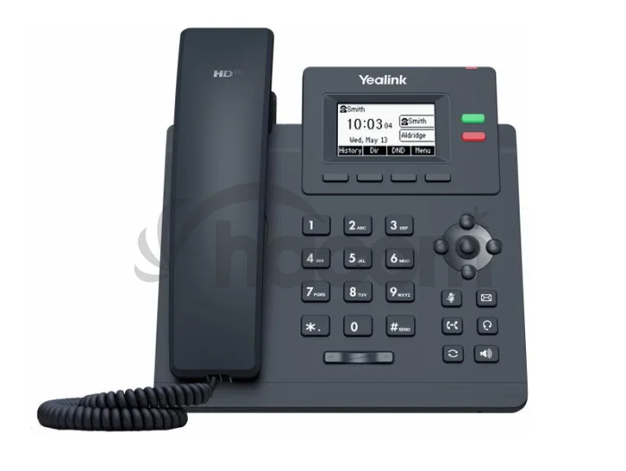 Yealink SIP-T31G SIP telefón, PoE, 2,3" 132x64 podsv. LCD, x SIP úč., GigE