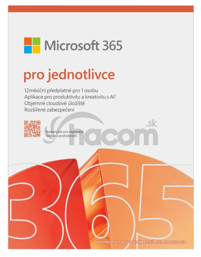 Microsoft 365 Personal FY25H2 Mac/Win, 1 rok, CZ