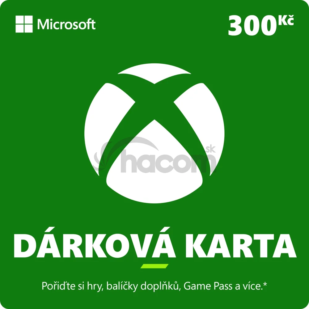 ESD XBOX - Darčeková karta Xbox 300 Kč