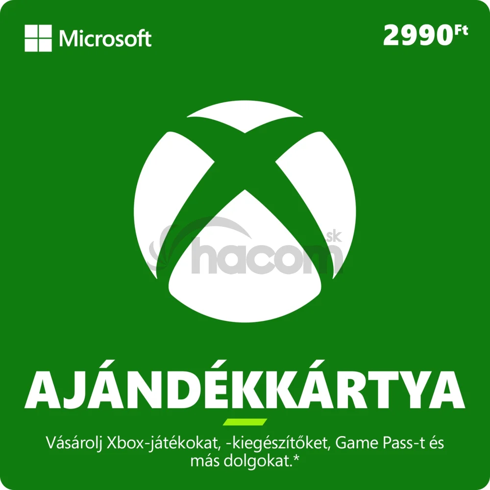 ESD XBOX - Darčeková karta Xbox 2990 HUF