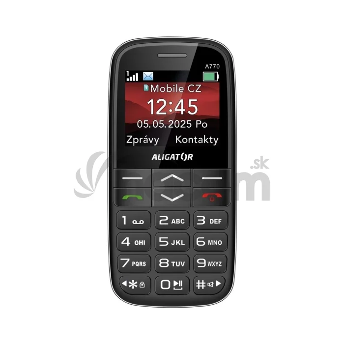 ALIGATOR A770 Senior čierny + stol.nab.