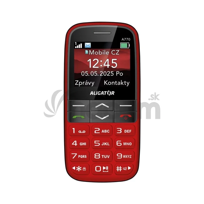 ALIGATOR A770 Senior červený + stol.nab.