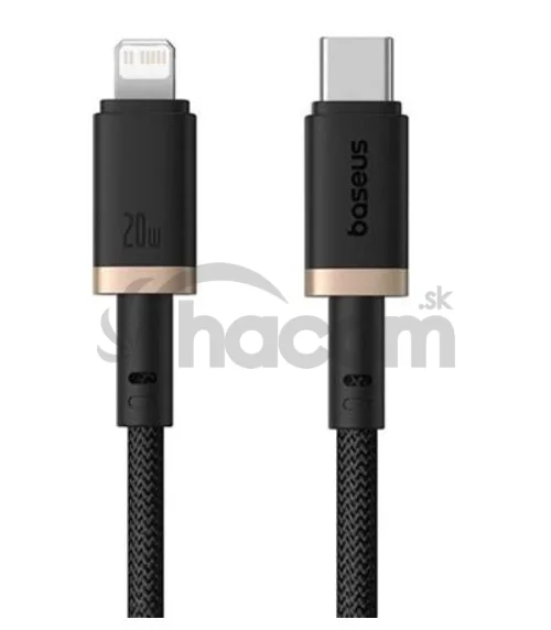 Baseus Rýchlonabíjací kábel Dura USB/Lightning 2m 2.4A čierno zlatý