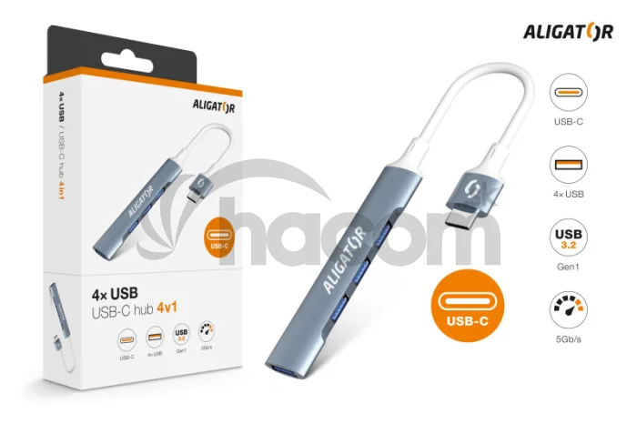 Aligator Hub USB-C / 4x USB
