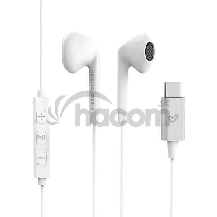 Energy Sistem EP Smart 2 Type C White slúchadlá s USB-C konektorom, biela