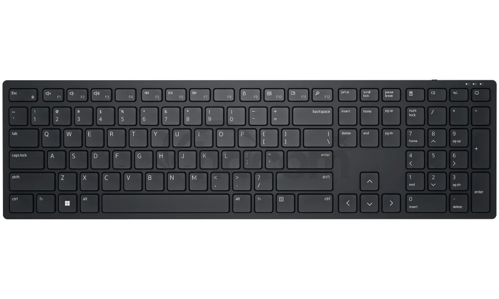 Dell KB500/Bezdrôtová USB/US layout/Čierna