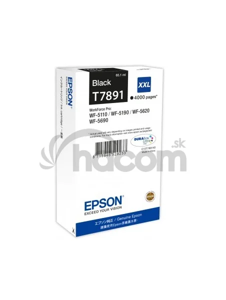 WF-5xxx Series Ink Cartridge XXL Black T7891