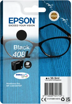 EPSON Singlepack Black 408L DURABrite Ultra Ink