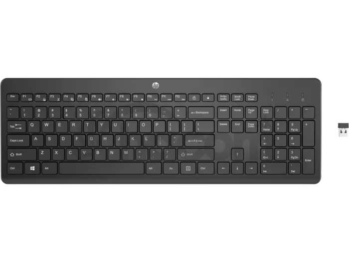 HP 230/Bezdrôtová USB/UK layout/Čierna