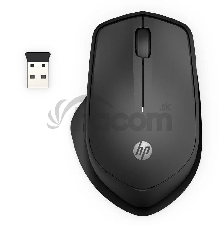 HP 285 Silent Wireless Mouse/Kancelárska/Optická/Pre pravákov/1 200 DPI/Bezdrôtová USB/Čierna