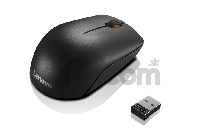 Lenovo 300/Cestová/Optická/1 000 DPI/Bezdrôtová USB/Čierna