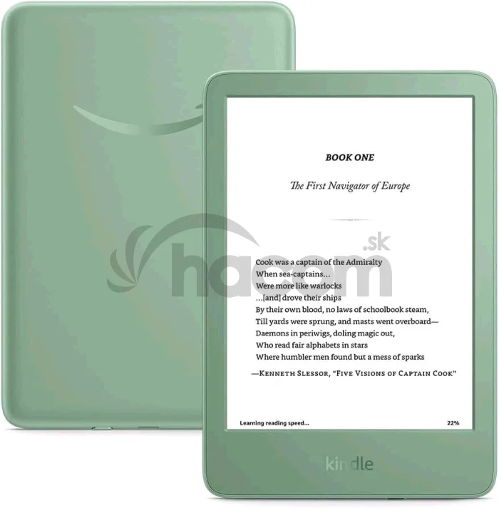 E-book Amazon Kindle 2024 (16 GB), matcha, BEZ REKLAM