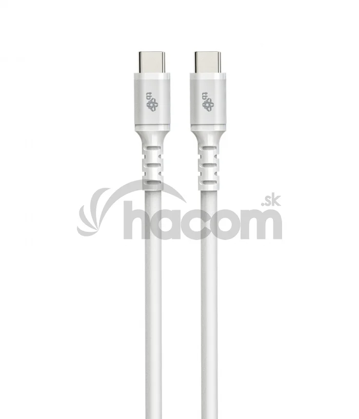 TB USB-C kábel biely 60W 2m