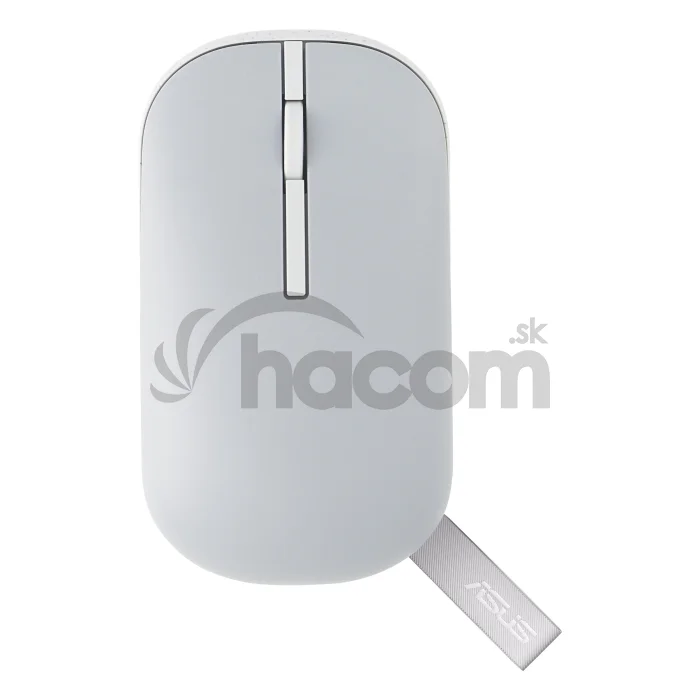 ASUS Marshmallow MD100 Lite/Cestovná/Optická/1 600 DPI/USB+BT/Sivá