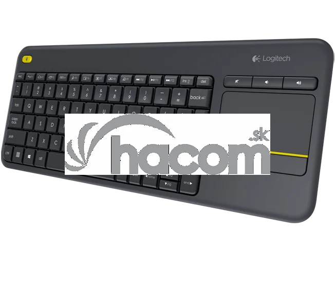 Logitech K400 plus/Bezdrôtová USB/ CZ- SK layout/Čierna