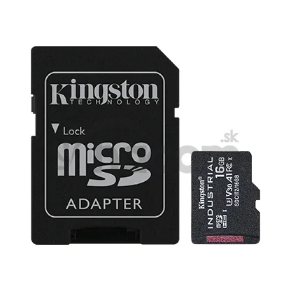 Kingston Industrial/micro SDHC/16GB/UHS-I U3 / Class 10/+ Adaptér